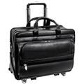 Mckleinusa 4T9996 15.6 in. Franklin Leather Patented Detachable Wheeled Laptop Briefcase 86445